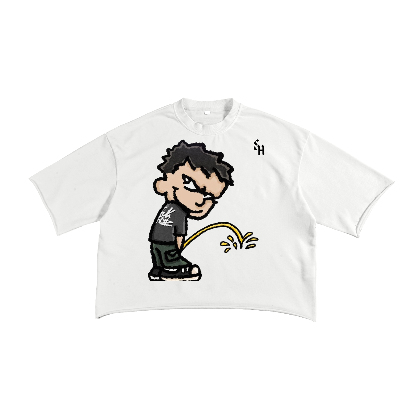 French Terry Raw Edge T-shirt