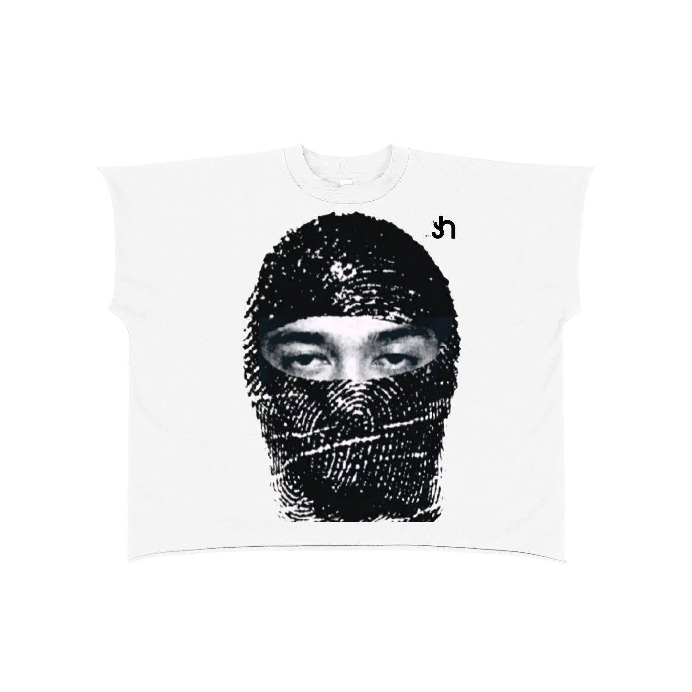 Raw Edge Boxy Non-Shrink T-Shirt