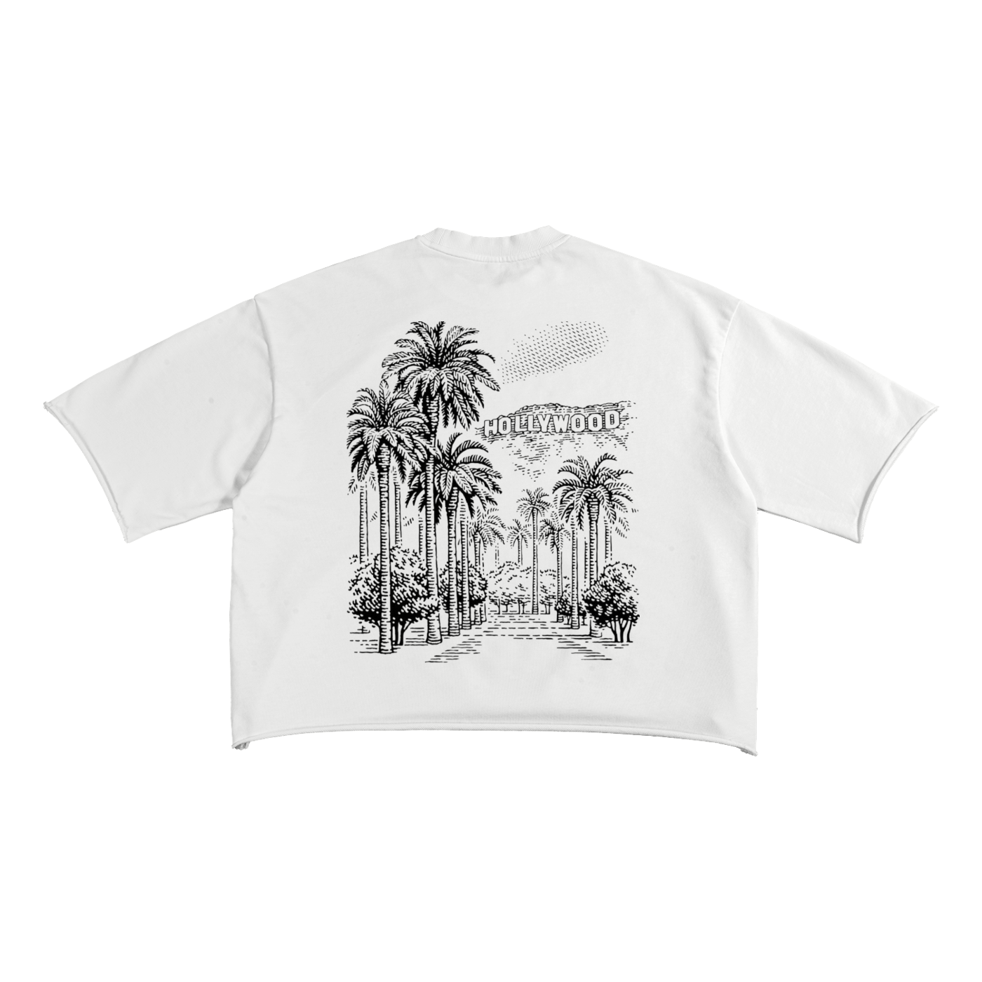 French Terry Raw Edge T-shirt