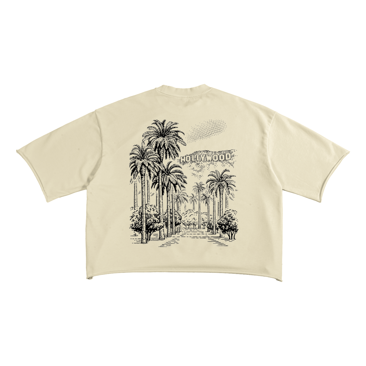 French Terry Raw Edge T-shirt