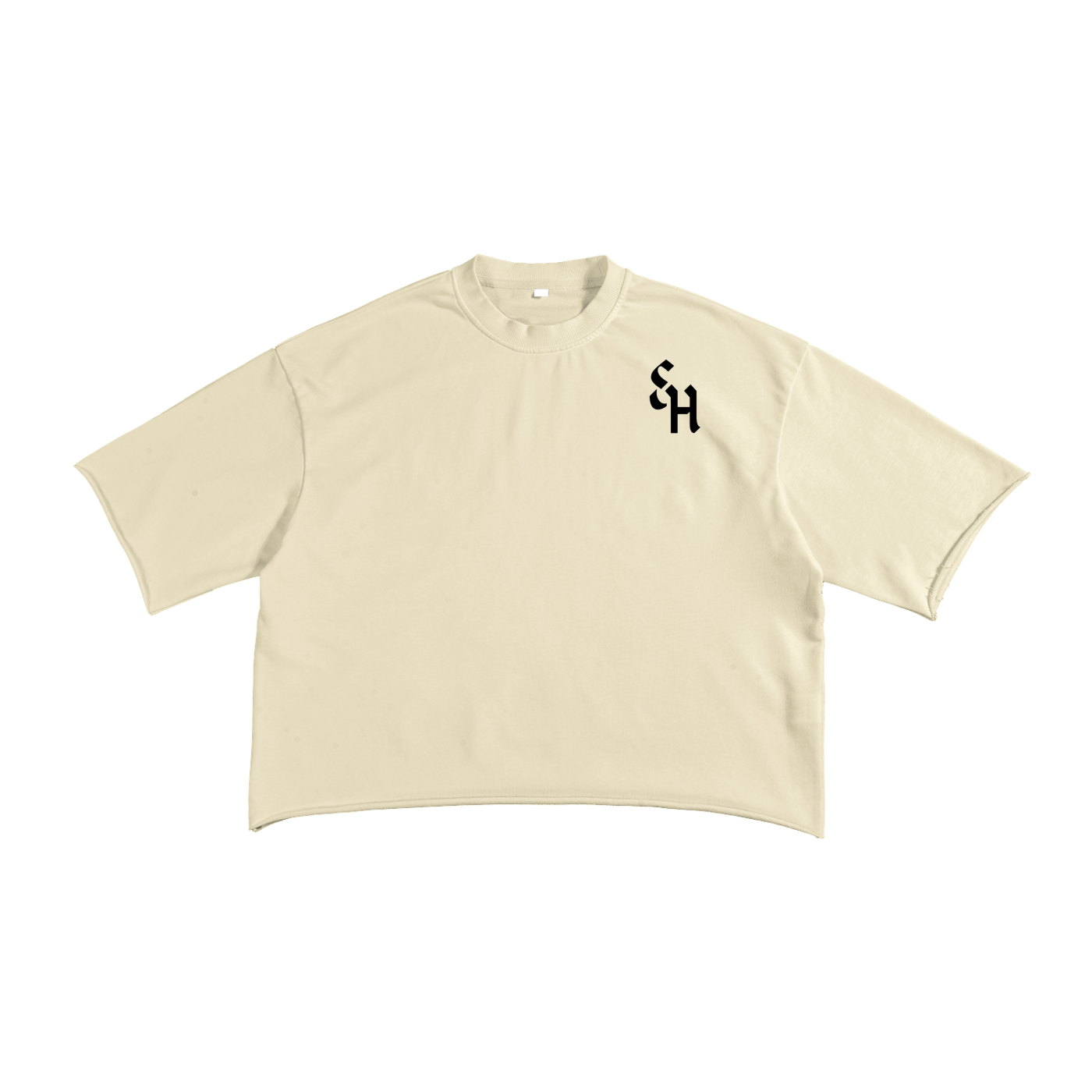 French Terry Raw Edge T-shirt