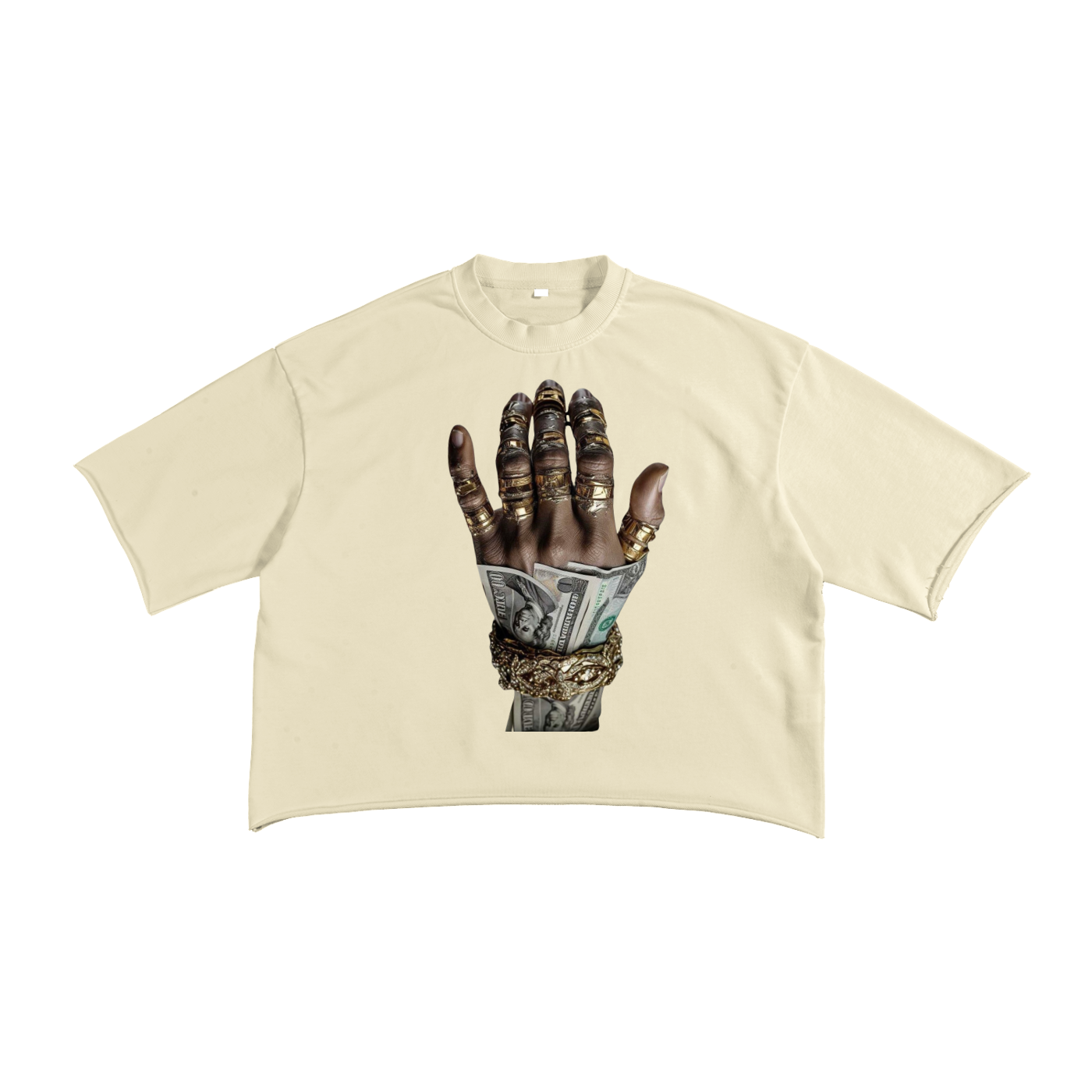 French Terry Raw Edge T-shirt